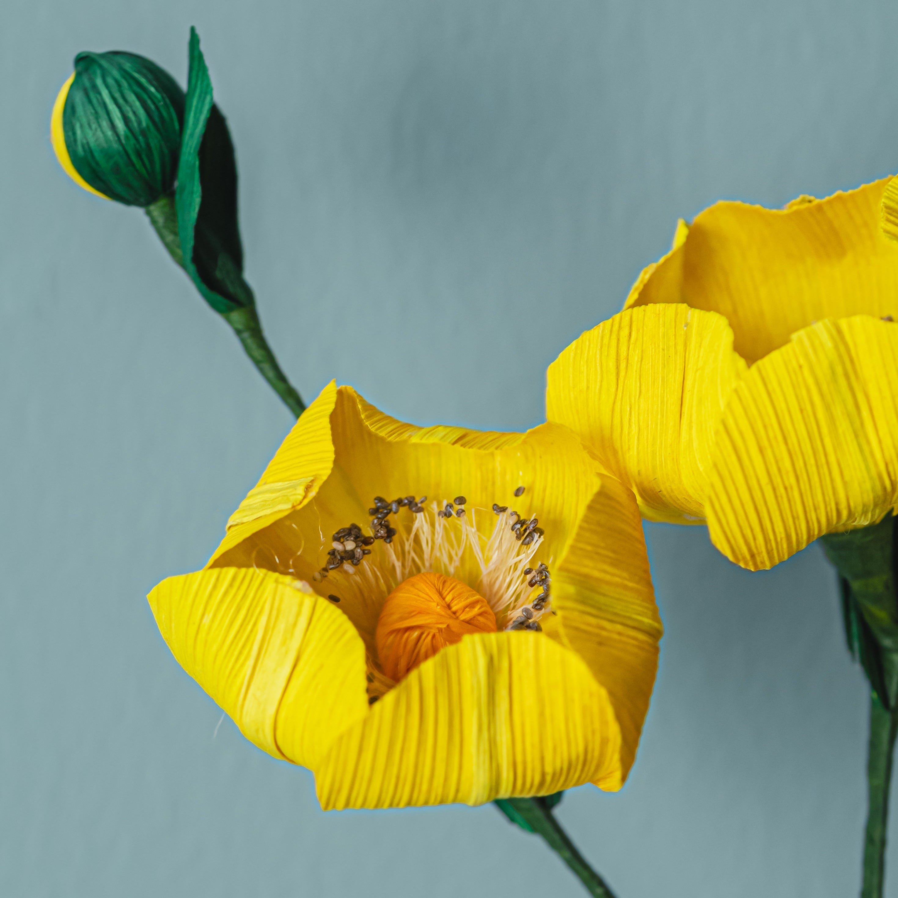 Mini Poppy - Corn Husk Flower