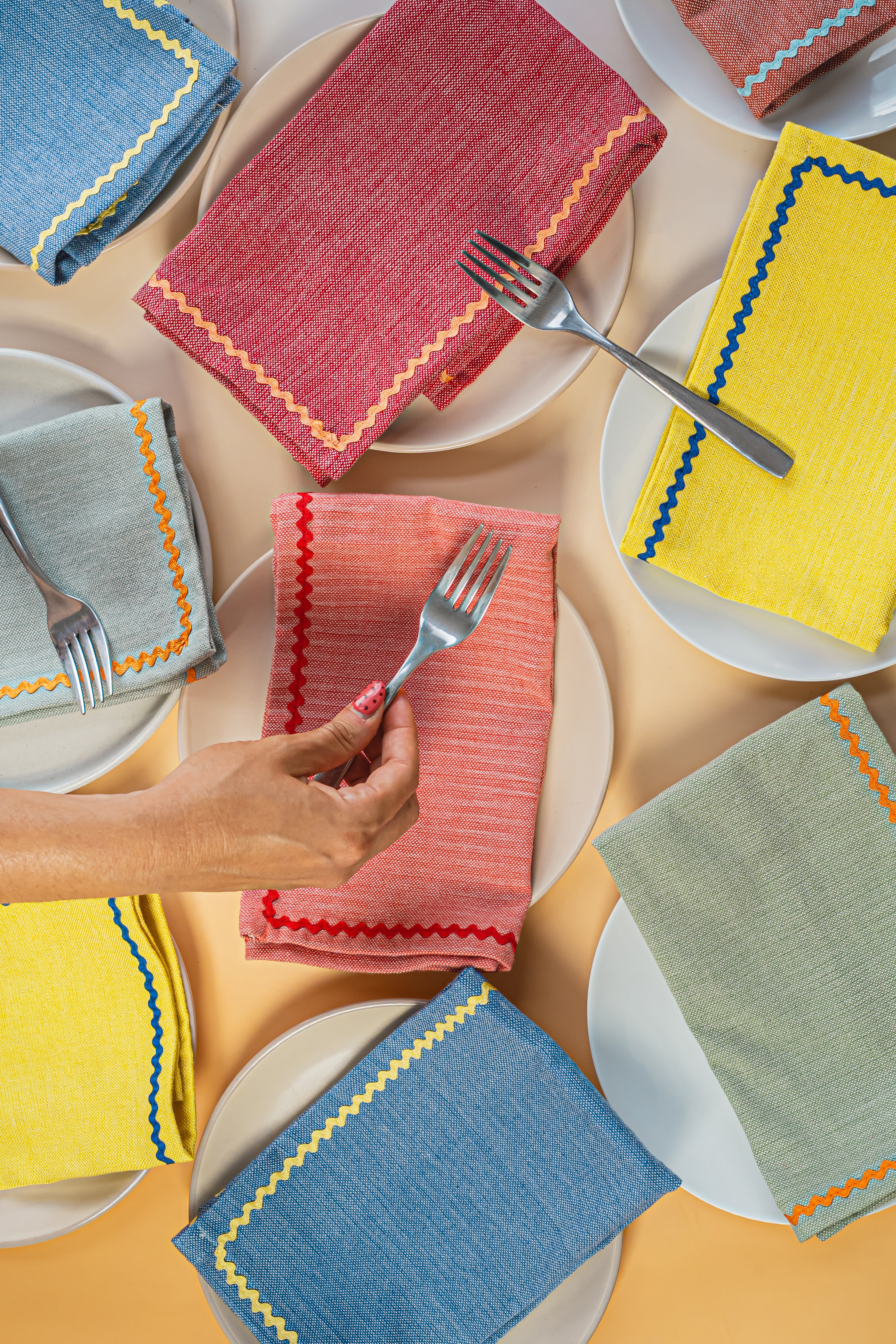 4 Pack Servilletas Colores