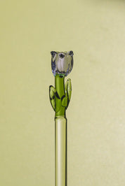Flores Glass Spoons – Set of 4