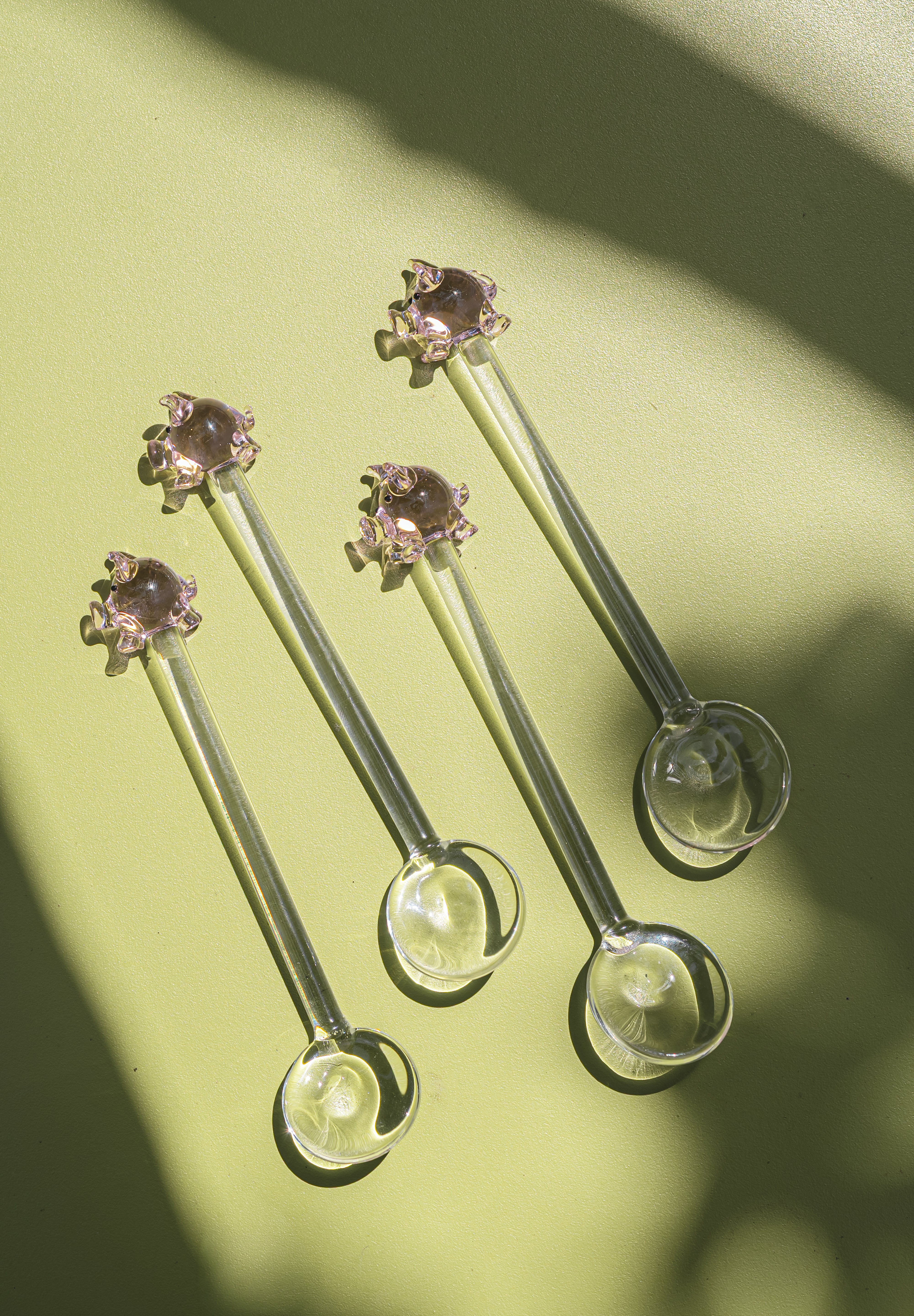 Puerquitos Glass Spoons – Set of 4
