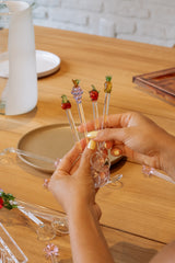 Frutas Glass Spoons – Set of 4