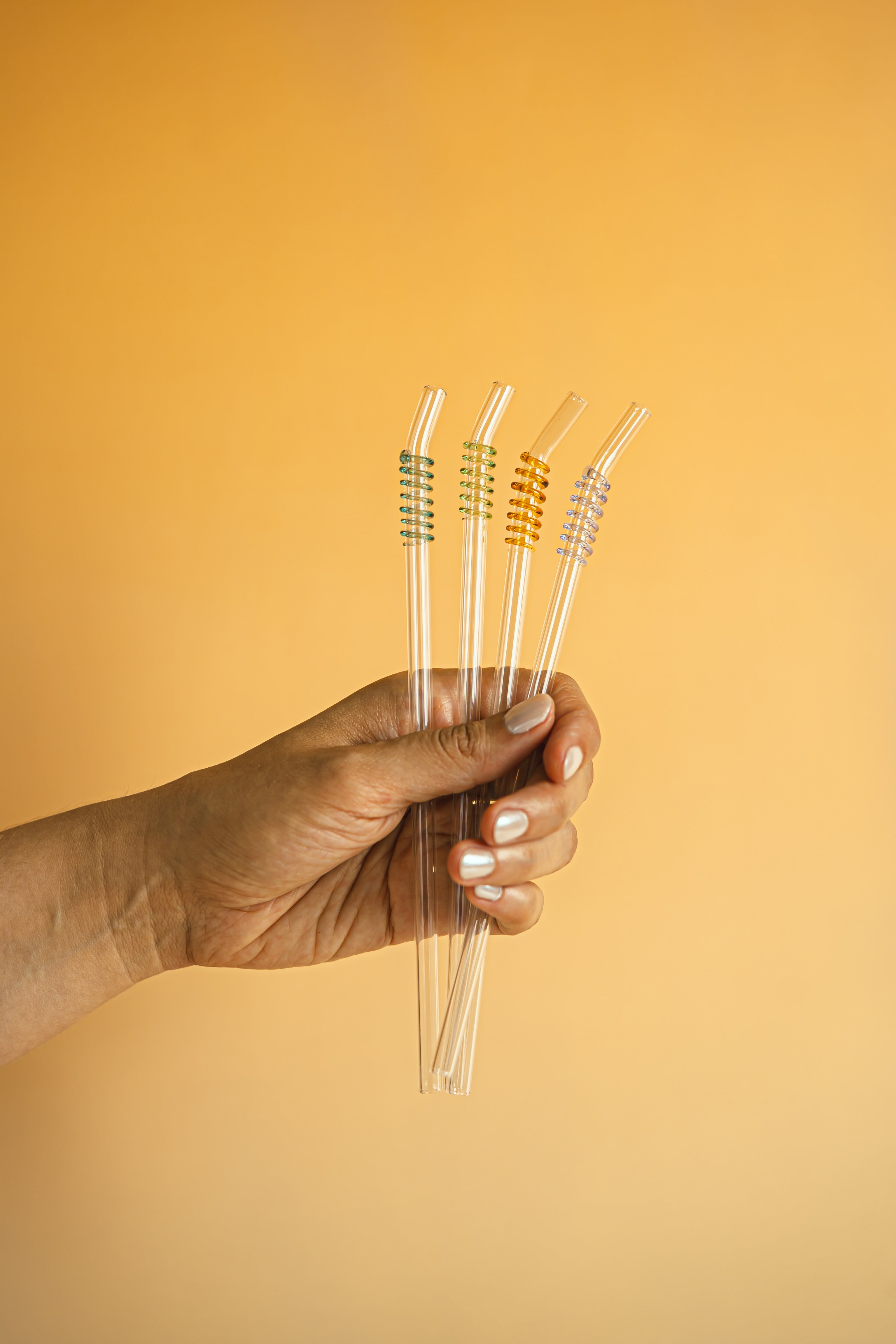 4-PACK POPOTES VIDRIO ESTIRADO