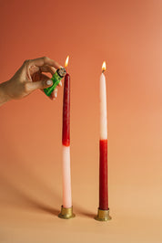 2-PACK VELAS DE CERA DE ABEJA FAMILIA DUAL