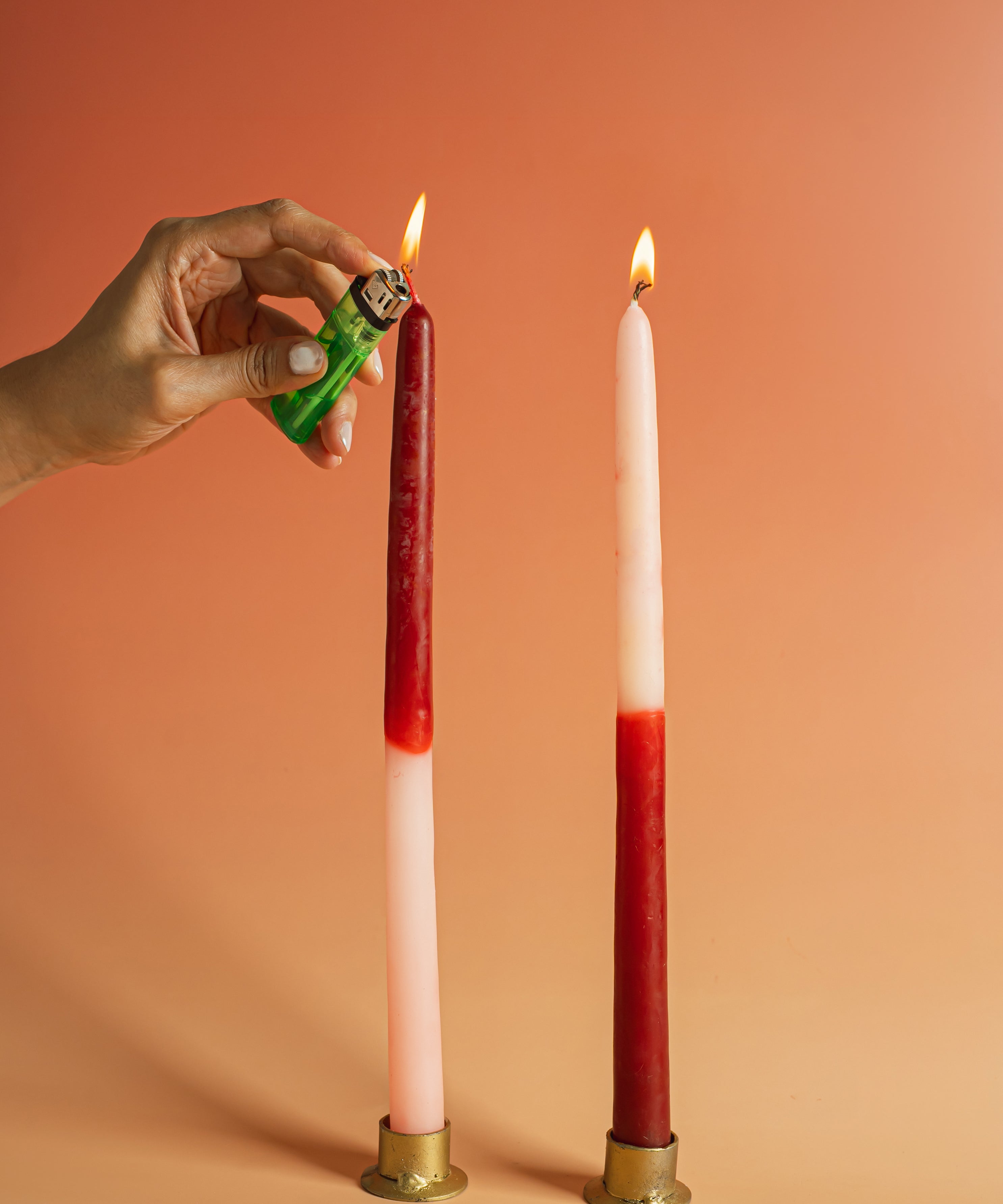 2-PACK VELAS DE CERA DE ABEJA FAMILIA DUAL