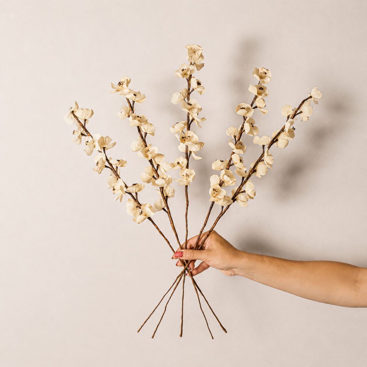 Peach Blossom - Corn Husk Flower