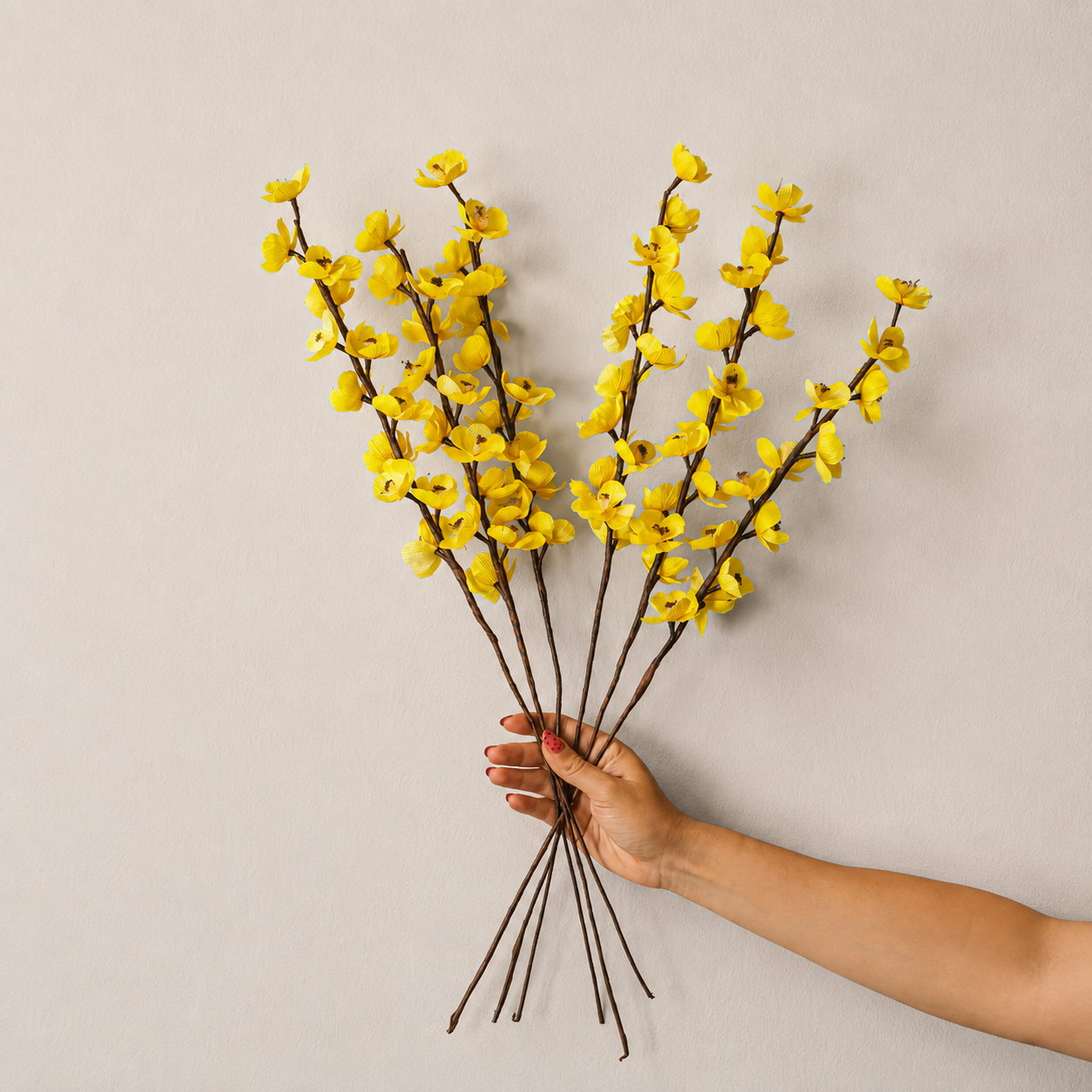 Peach Blossom - Corn Husk Flower